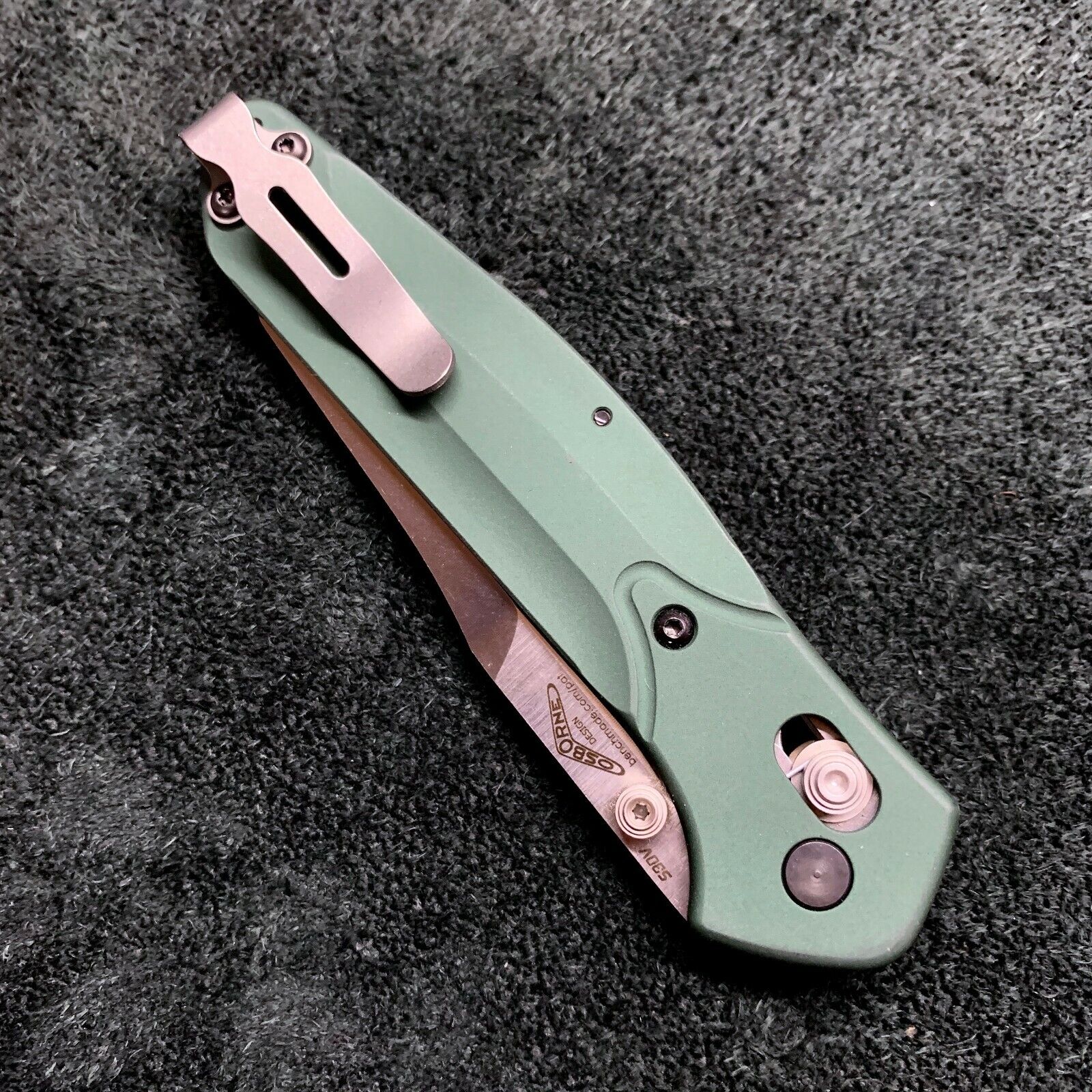 Titanium Deep Carry Clip (NO KNIFE) for a Benchmade 940 in 8 different colors
