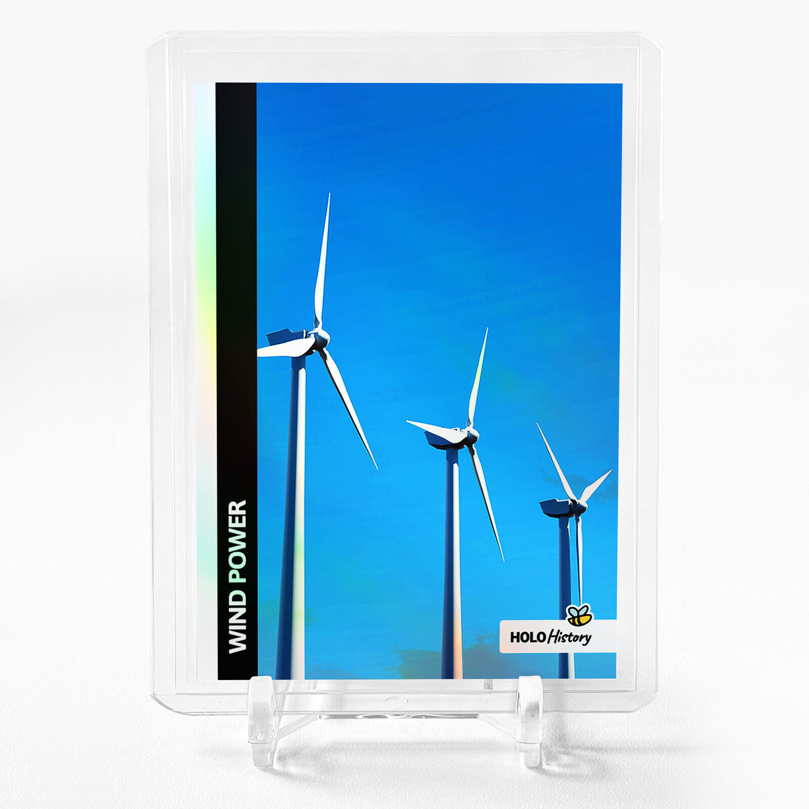 WIND POWER Renewable Energy Trading Card 2023 GleeBeeCo Holographic #WNRN - Wow