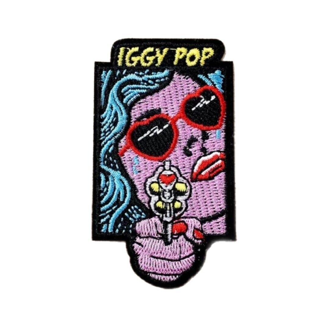 Iggy Pop Rock Artist Embroidered Patch Iron On Sew On Transfer