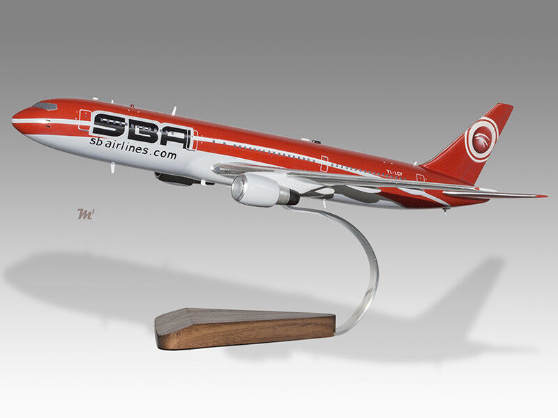 Boeing 767-300ER SBA Airlines YL-LCY  Solid Wood Replica Airplane Desktop Model