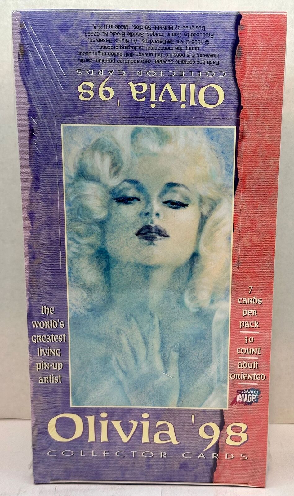 1998 Olivia \'98 Trading Card Box Comic Images Factory Sealed 30 CT