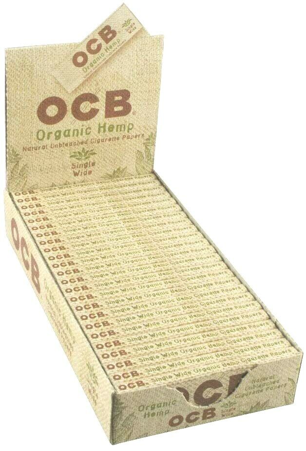 OCB Organic Hemp Rolling Papers Single Wide (24 Booklets)
