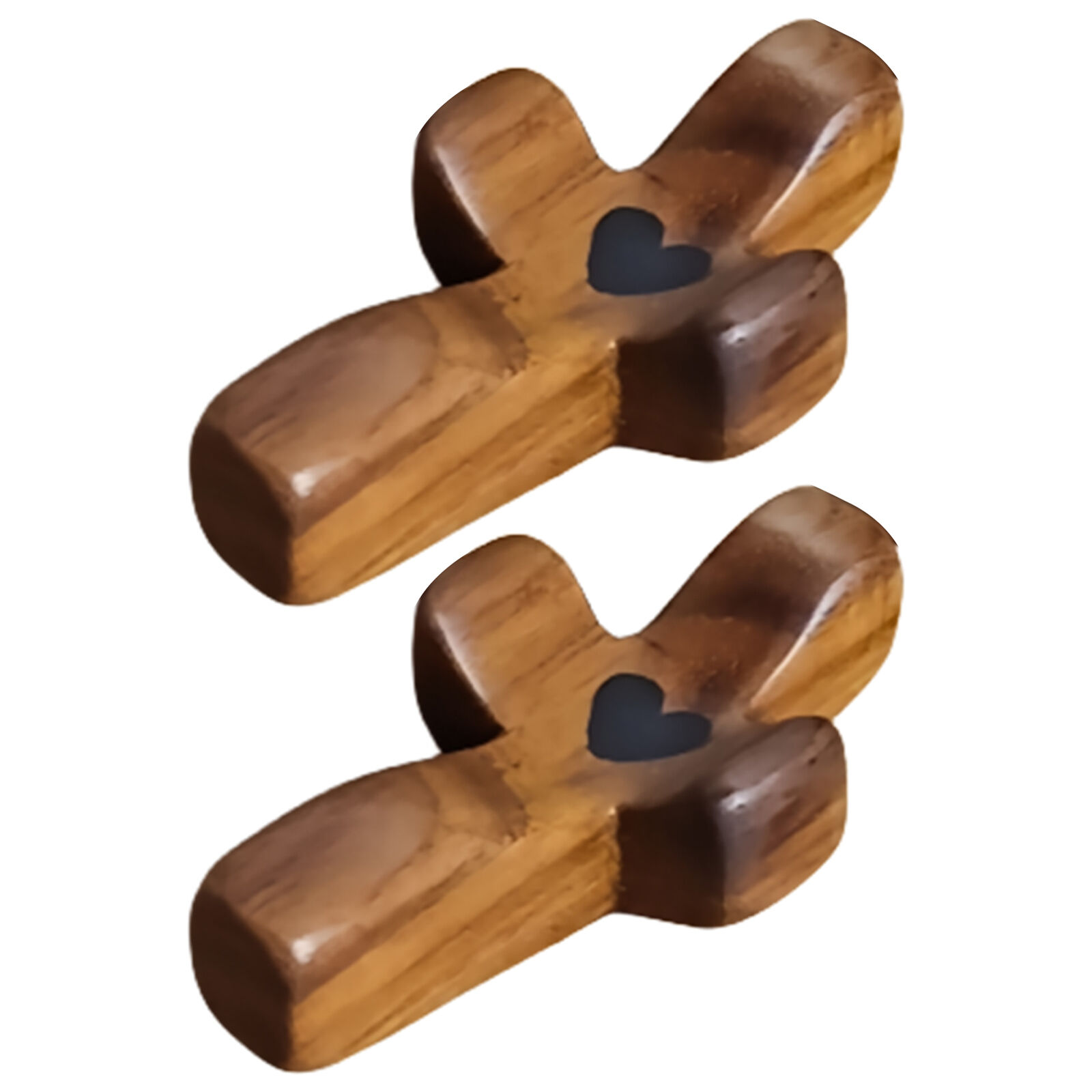 2*Handheld Wooden Crosses Across my heart to encourage the gift of wooden cross 