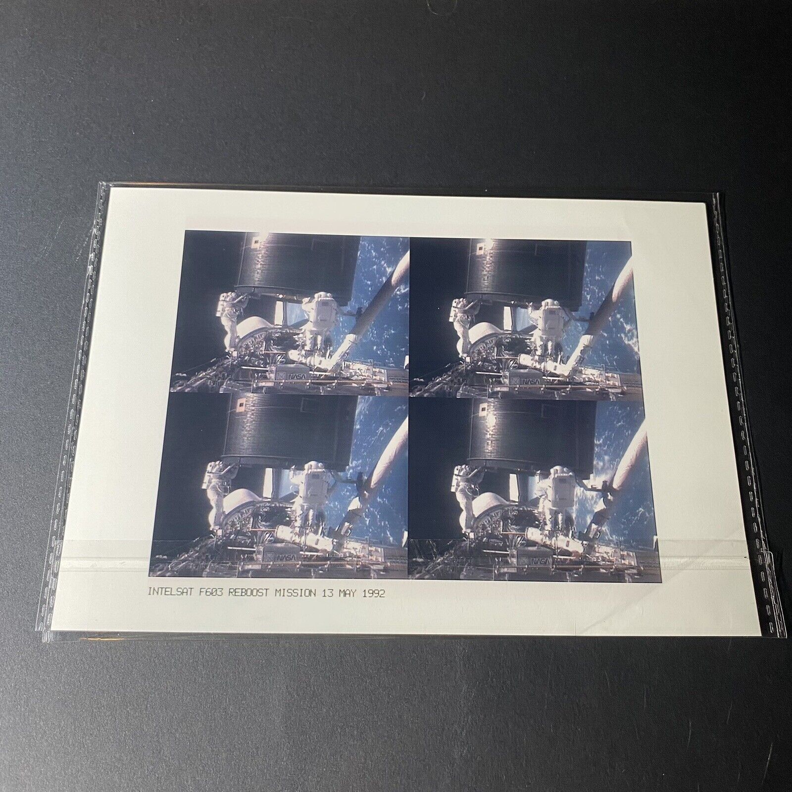 Vintage NASA Engineer 1992 Intelsat Space Shuttle STS-49 Mission 8x6 Photograph