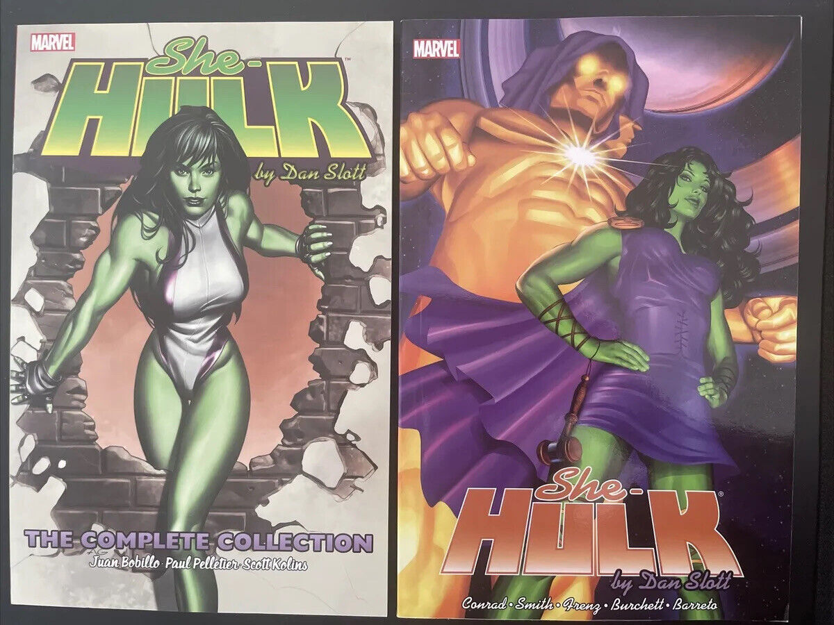 She-Hulk Complete Collection Volume 1 & 2 TPB (Marvel) Lot Of 2 Trade Paperback