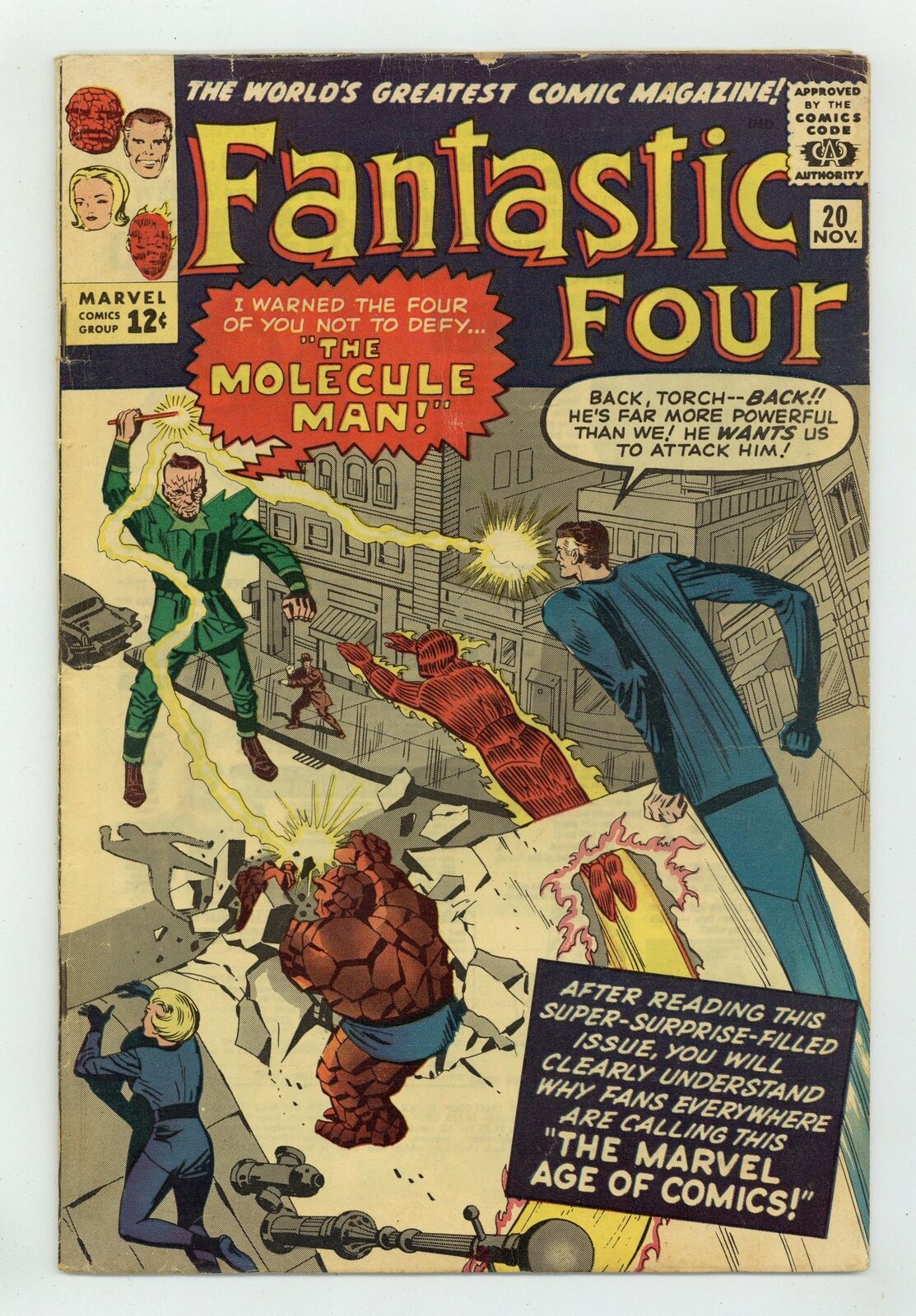 Fantastic Four #20 VG+ 4.5 1963 1st app. Molecule Man
