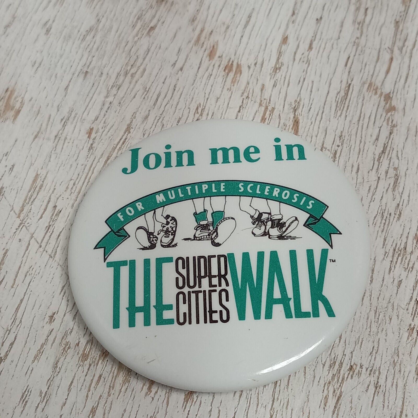 Super Cities Walk Pinback Button Join Me In The Walk For Multiple Sclerosis Pin