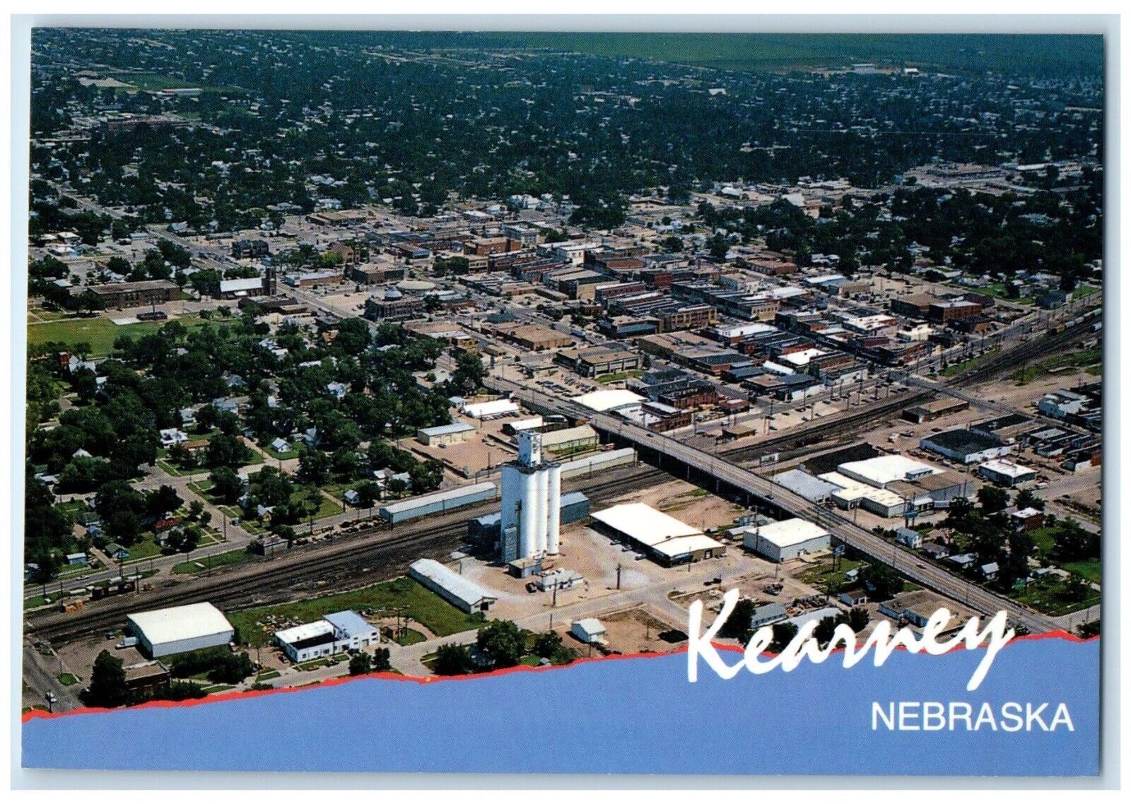 c1960\'s Aerial View Of Kearney Nebraska NE Unposted Vintage Postcard