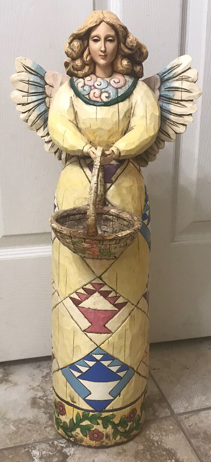 Heartwood Creek By Jim Shore Angel with Garden Basket 4002240 *RARE* SEE DESCR