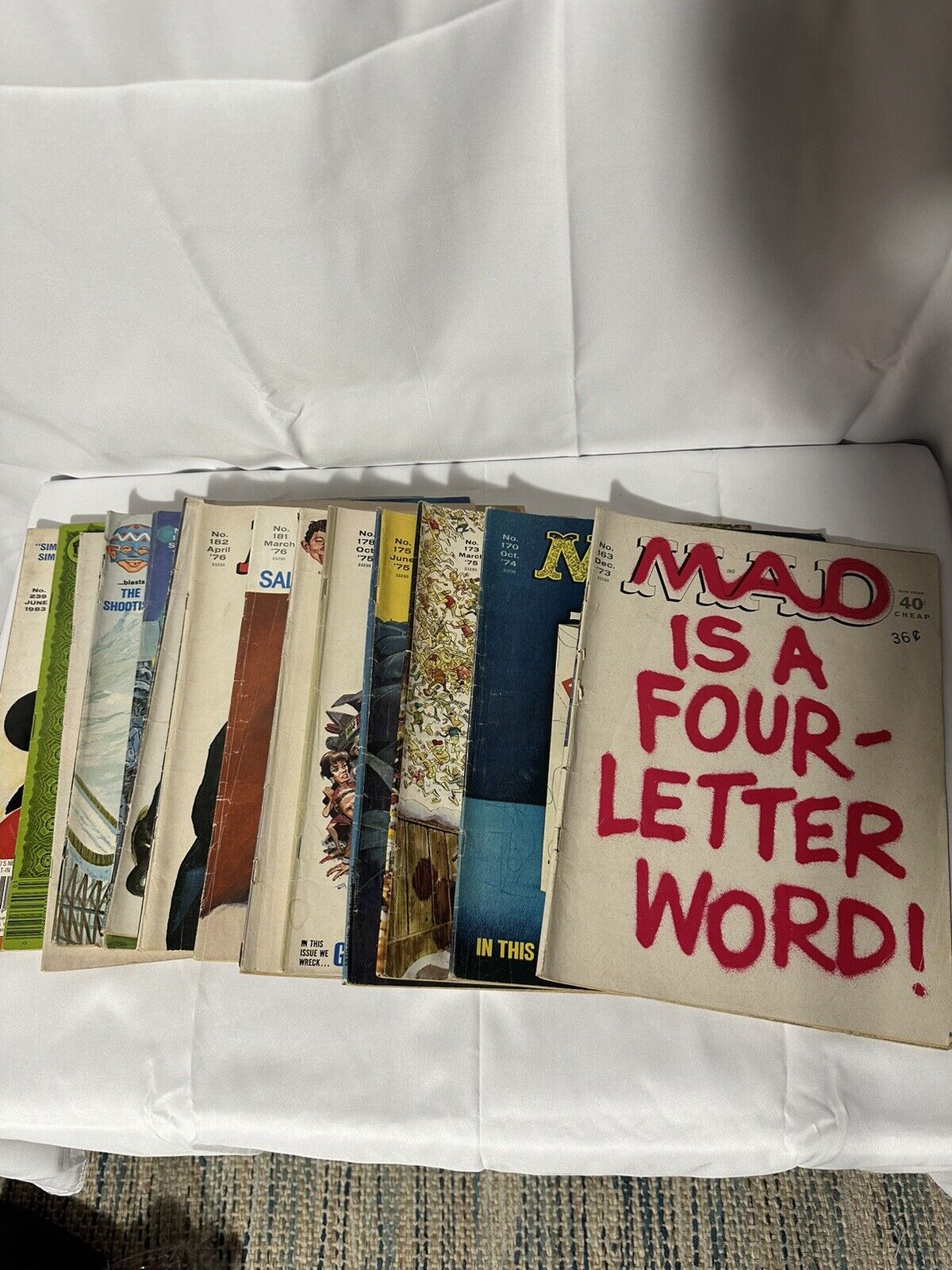 Lot Of 15 MAD Magazines 70’s And 80’s