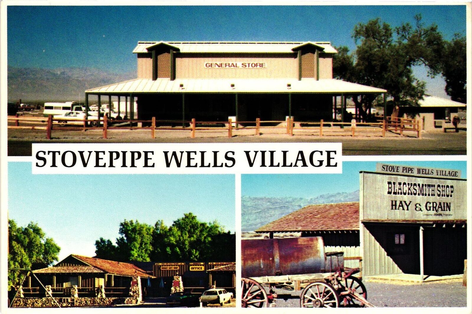 Vintage Postcard 4x6- Stovepipe Wells Village, Death Valley National Monument