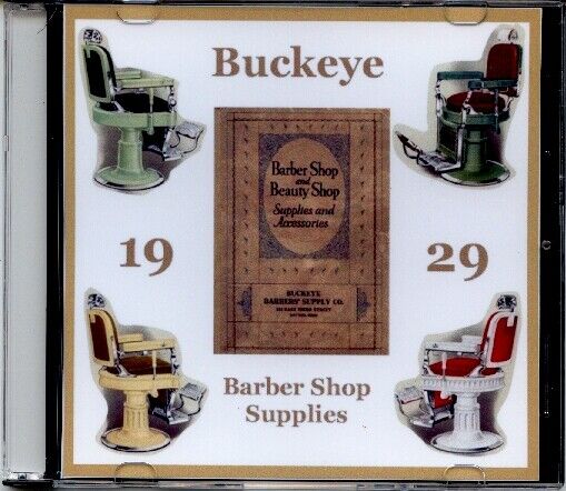 1929 Buckeye Barber Shop & Beauty Shop Supplies Catalog #41 on CD