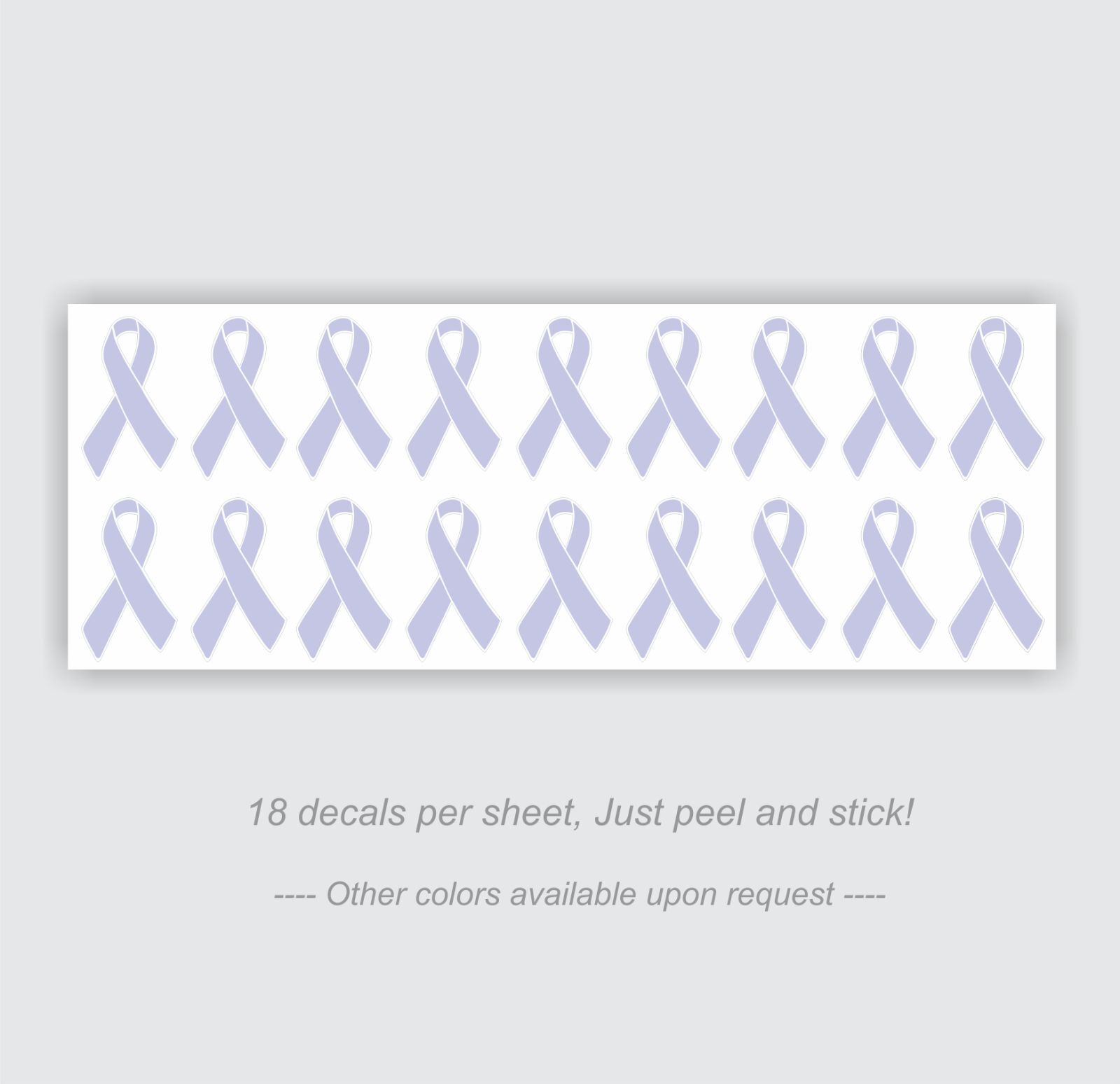 18 Stomach Cancer Awareness Ribbons Helmet Decal Sticker - 0.88