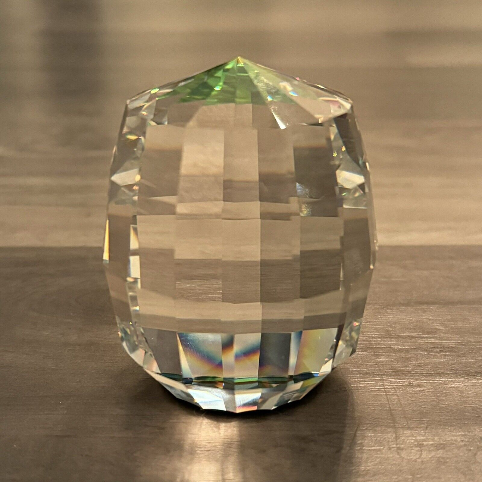 Swarovski Crystal Vitrail Barrel Paperweight
