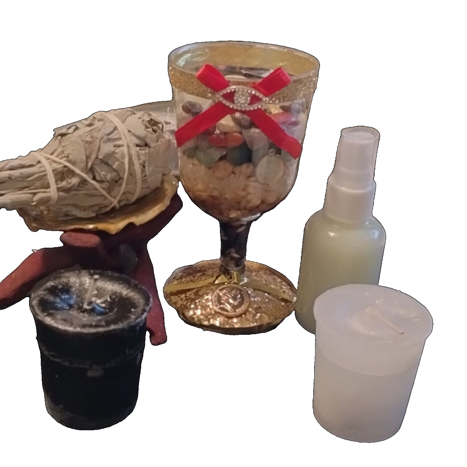 Amuleto Copa De La Abundancia - Ritual Limpia Para Energias Negativas De Casa