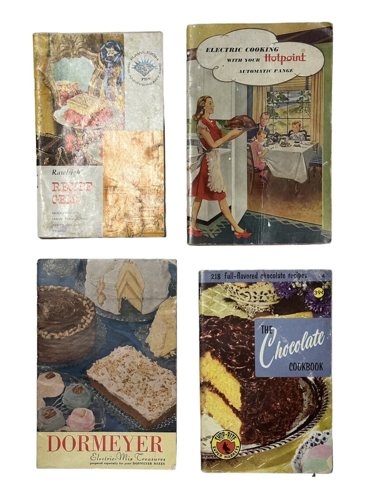 Lot Of 4 Vintage 1949-1964 Manuals And Cookbook Magazines Ephemera Pamphlets
