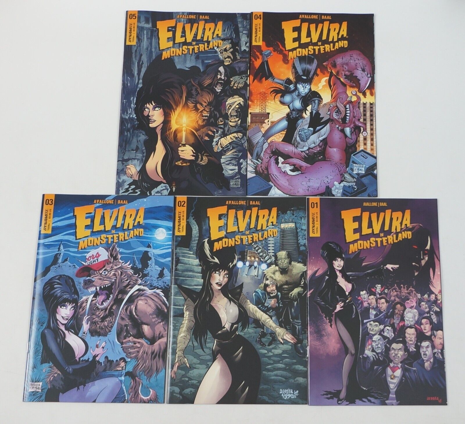Elvira in Monsterland #1-5 VF/NM complete series Dave Acosta - all A variants