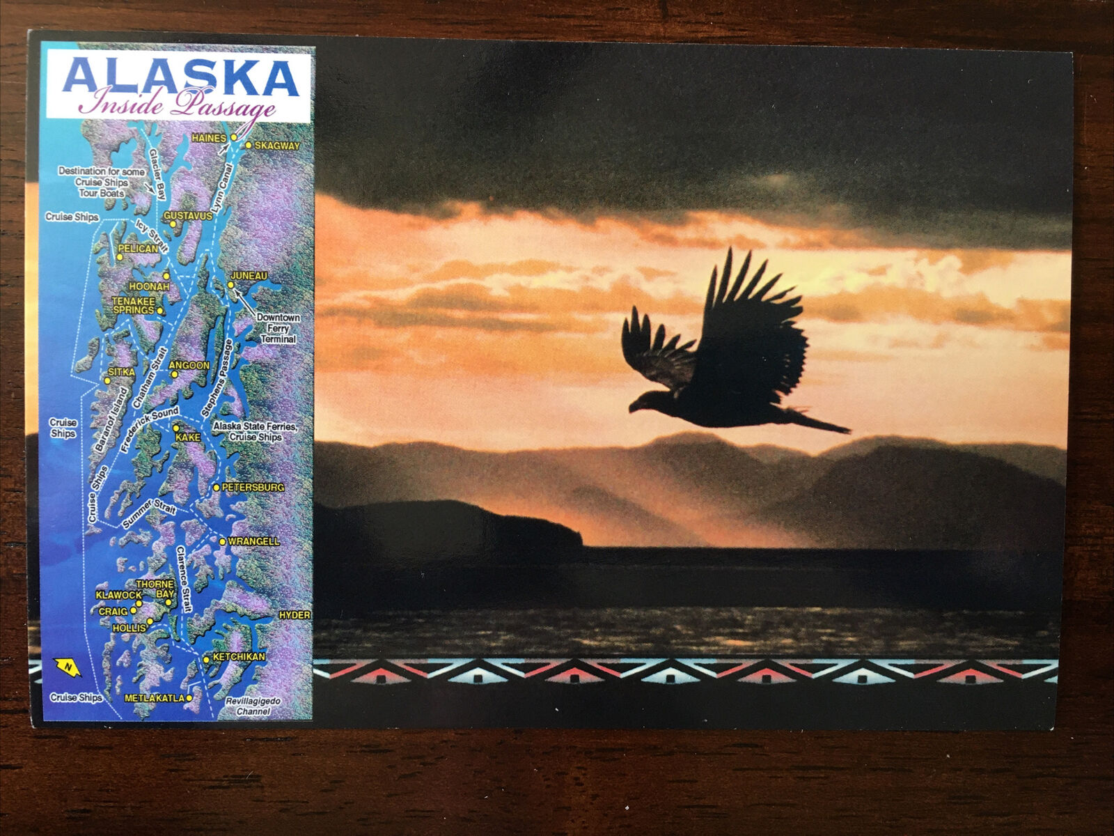 Alaska\'s Inside Passage Bald Eagle Postcard ~ Alaska
