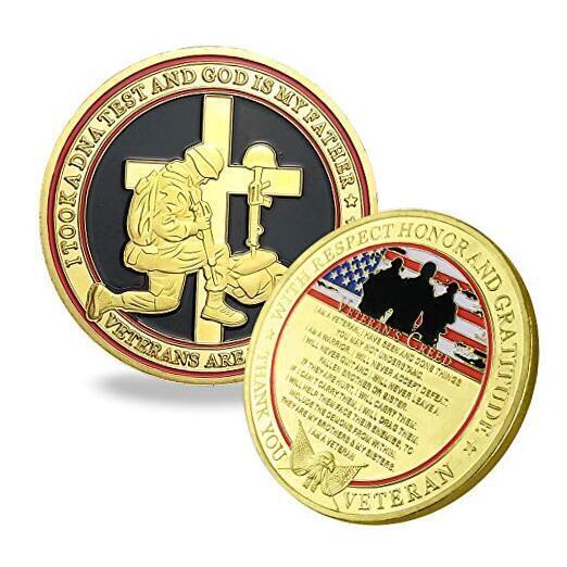 ASmileIndeep Military Veterans Creed Challenge Coin, Thank You for Your A698