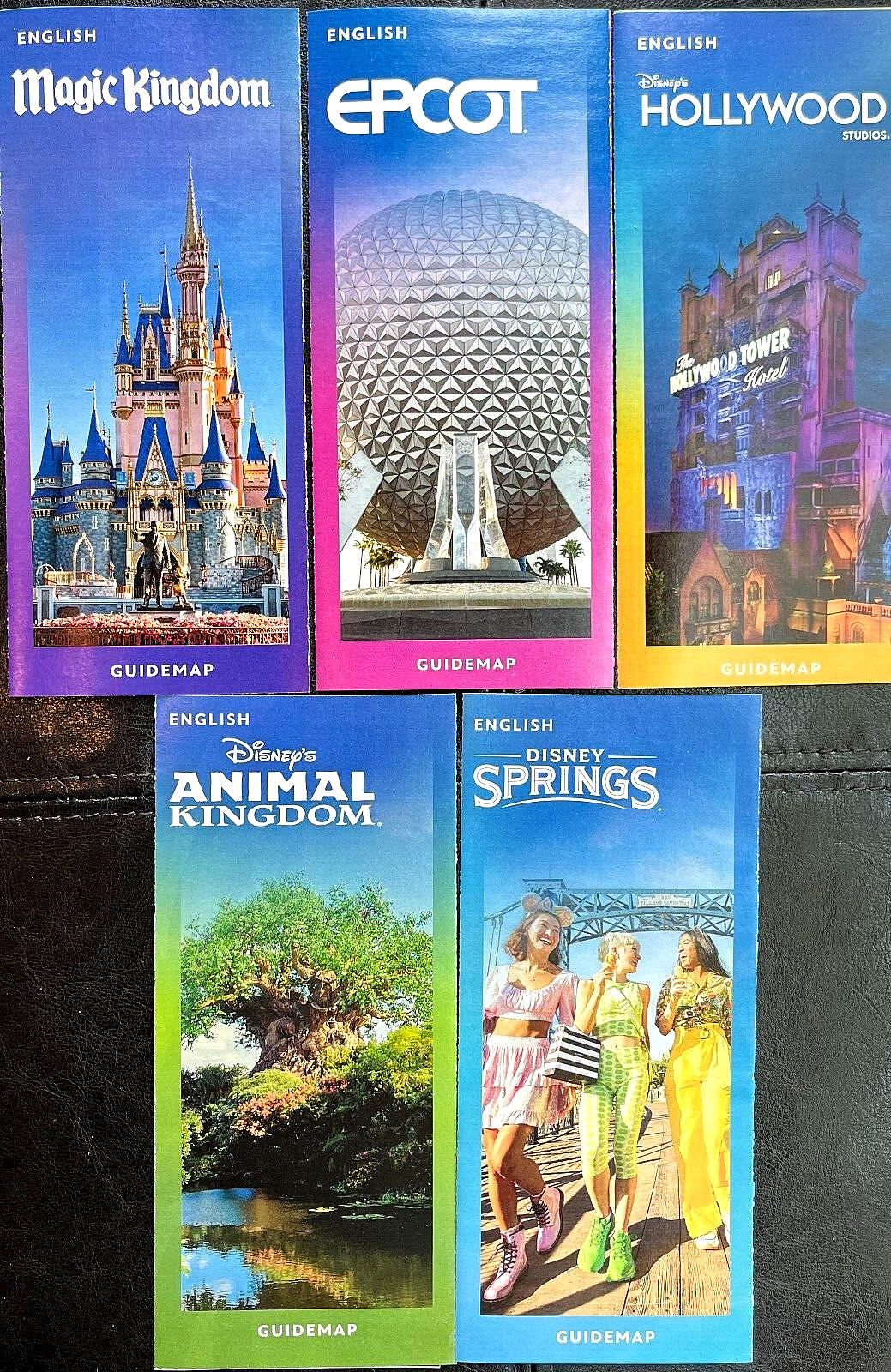 NEW 2023 Walt Disney World Theme Park Guide Maps 5 Maps Newest Available