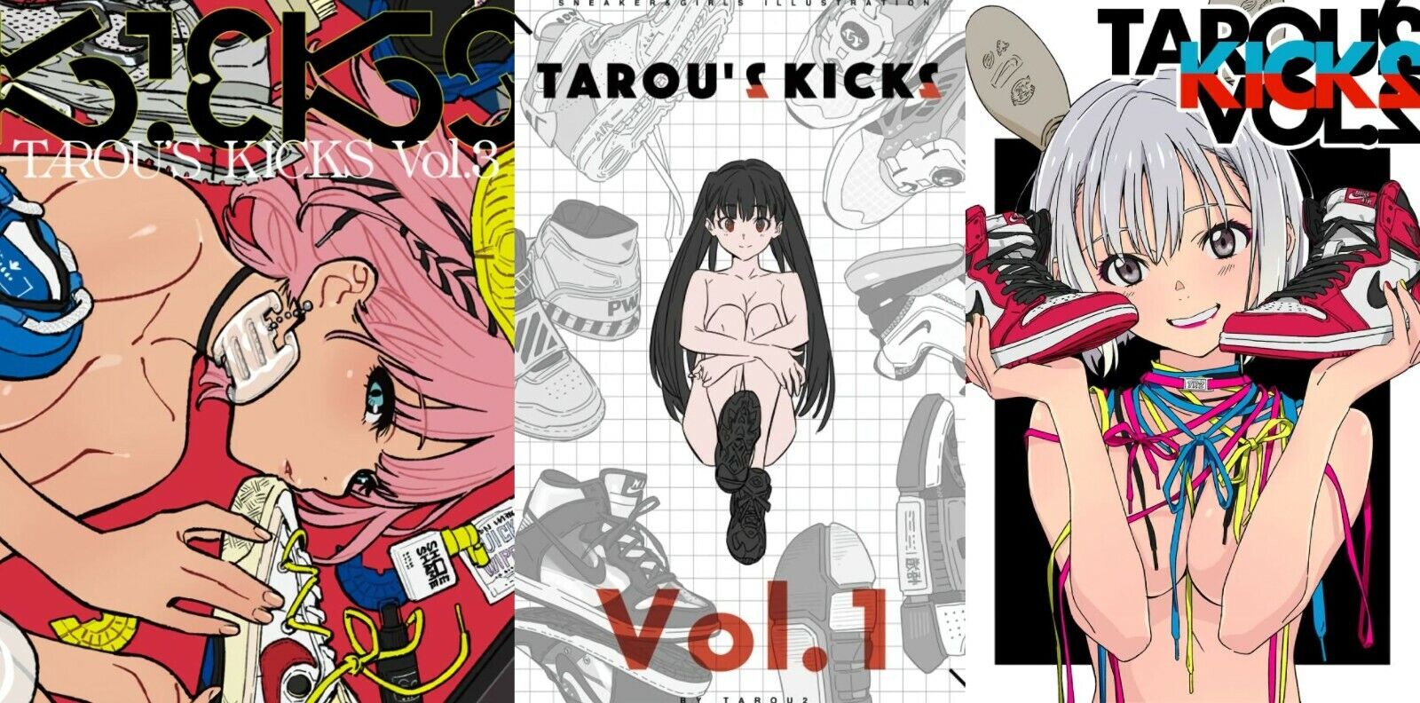 C99 atmosphere tarou2 Sneaker & Girls Color Art Book TAROU'S KICKS 1-3 Pre-Order