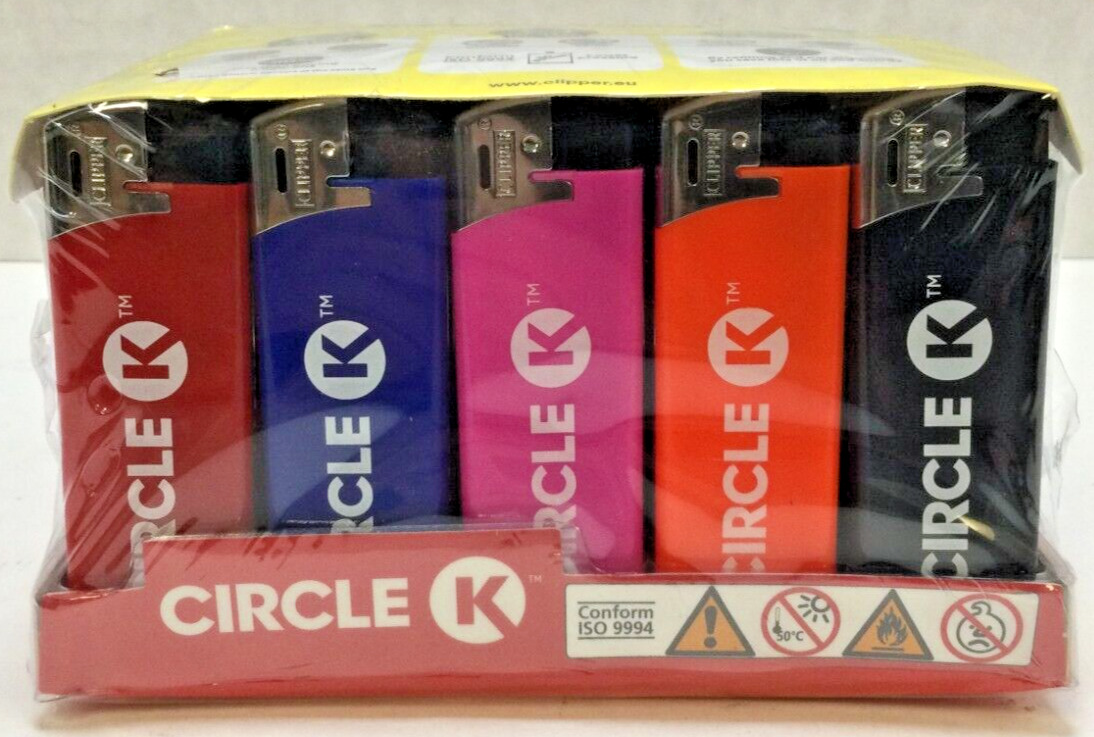 Clipper Refillable Lighter - *CIRCLE K BRANDED* -  - (Lot of 50)