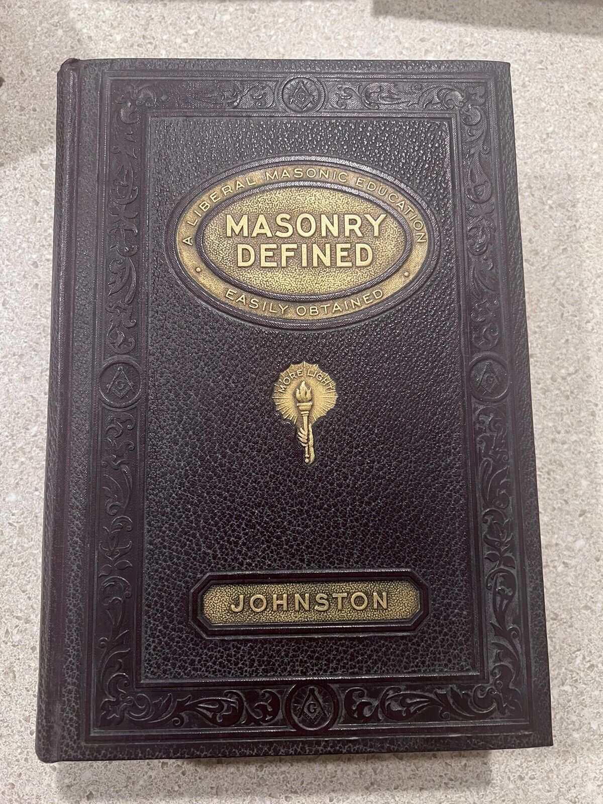 Masonry Defined Albert Mackey ER Johnston 1930 1939 Revised Enlarged Vtg Book