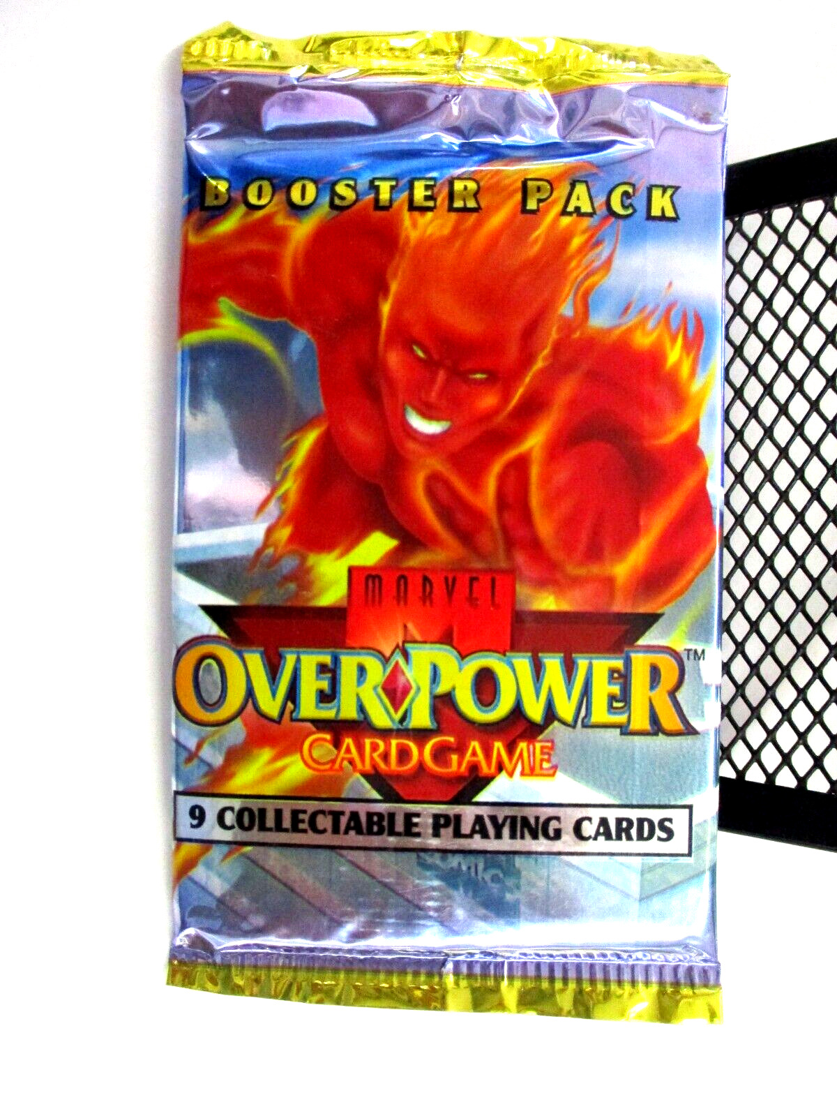 1995 Marvel Overpower Card Game Booster Pack  Factory Sealed 9 Collectable Cards