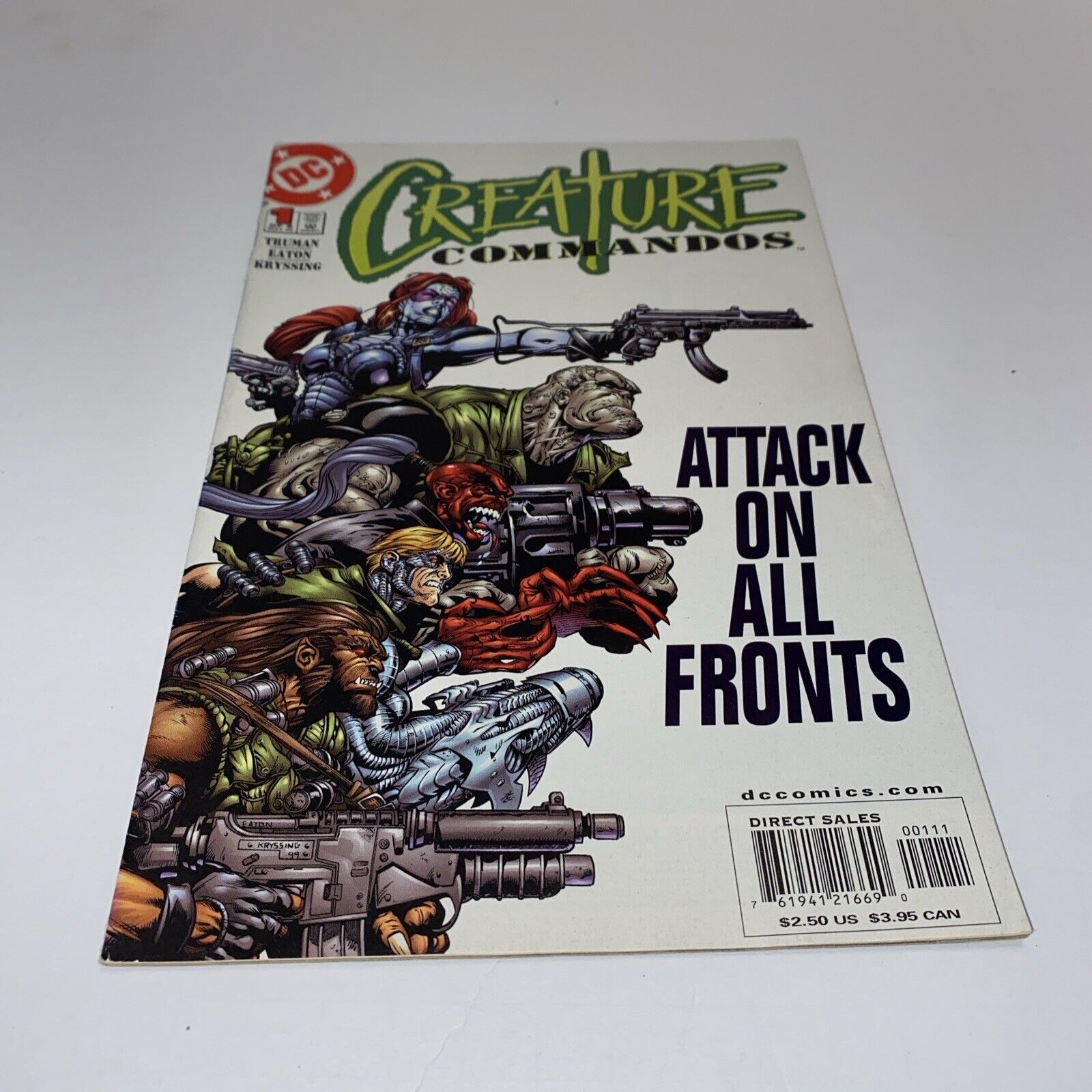 DC Comics Creature Commandos Attack On All Fronts #1 Modern Age May 2000