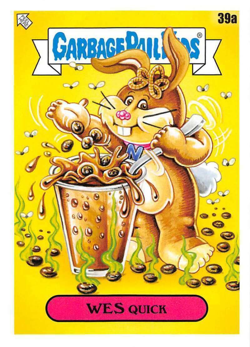 2021 Topps Garbage Pail Kids: Food Fight #39A WES QUICK GPK Nesquik Card