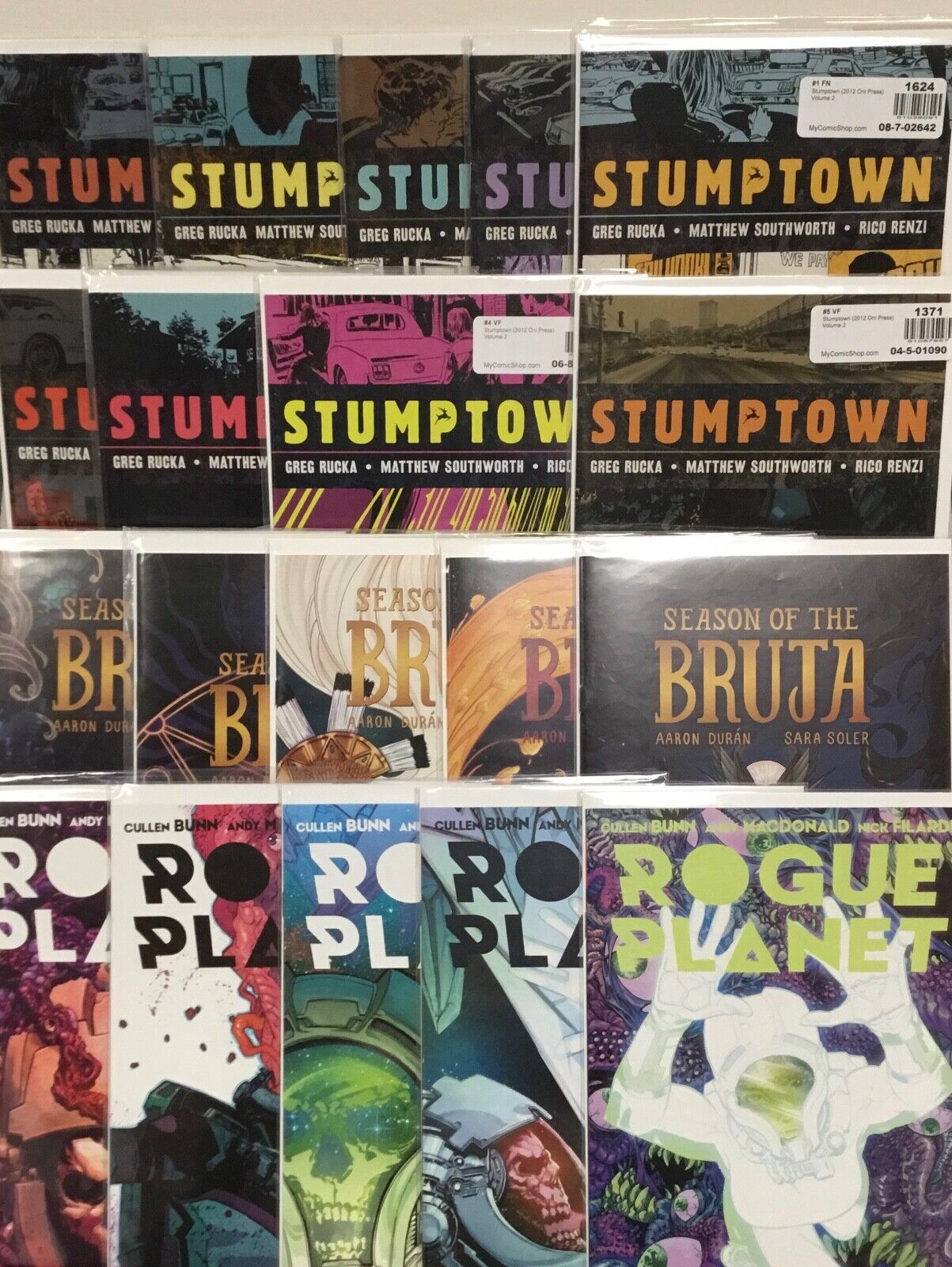 ONI Press Stumptown 1-9, Season of the Bruta 1-5, Rogue Planet 1-5