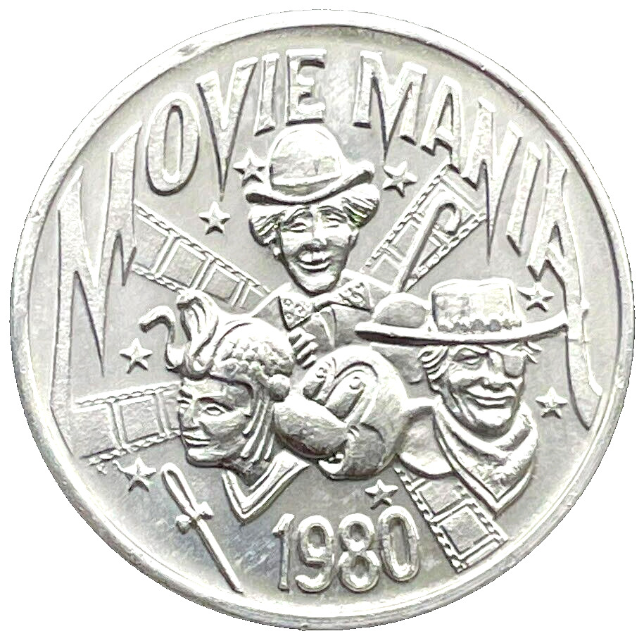Vintage MARDI GRAS Token 1980 Movie Mania 1976 Hestia Doubloon Holiday Coin RARE