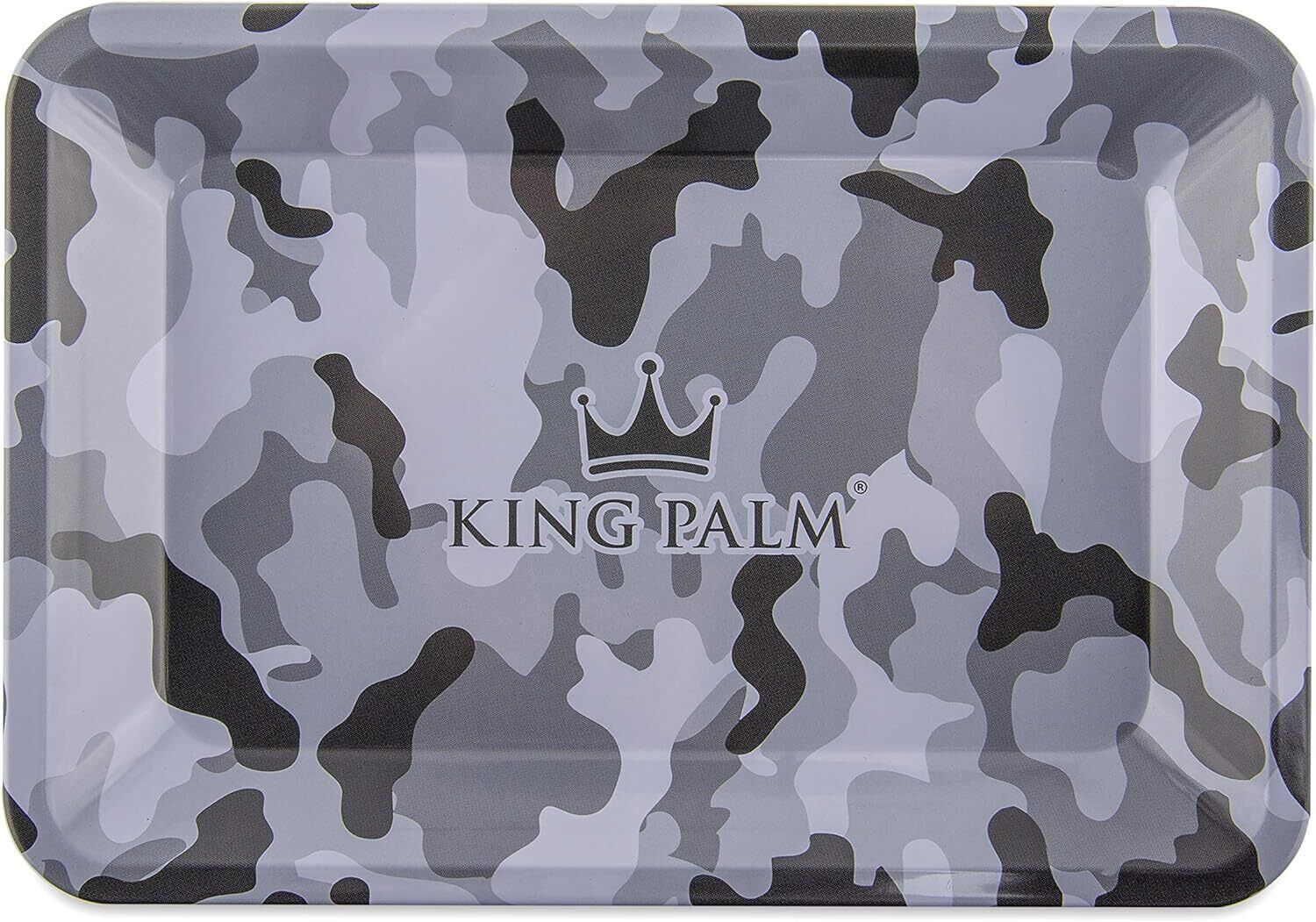 King Palm | Metal Rolling Tray | Smoke Accessories | 7 x 5.5 | Camo