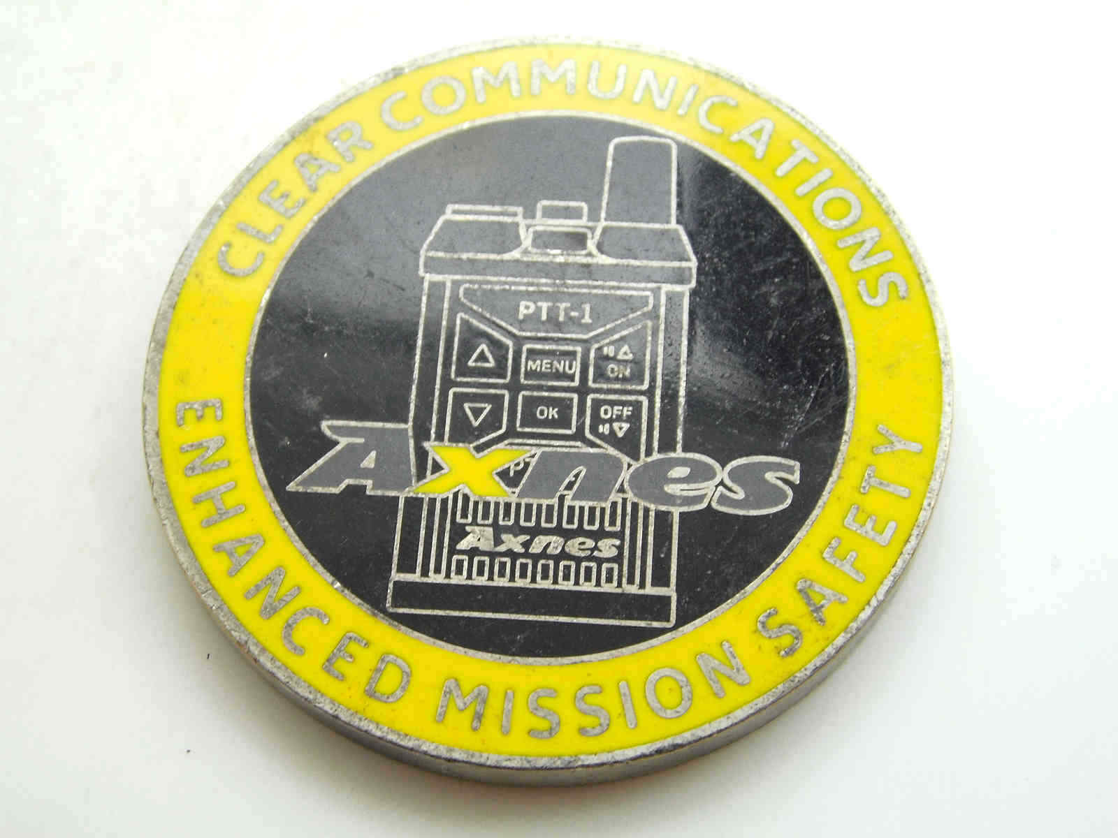 MISSION WIRELESS INTERCOM AXNES CLEAR COMMUNICATIONS ENHANCED CHALLENGE COIN