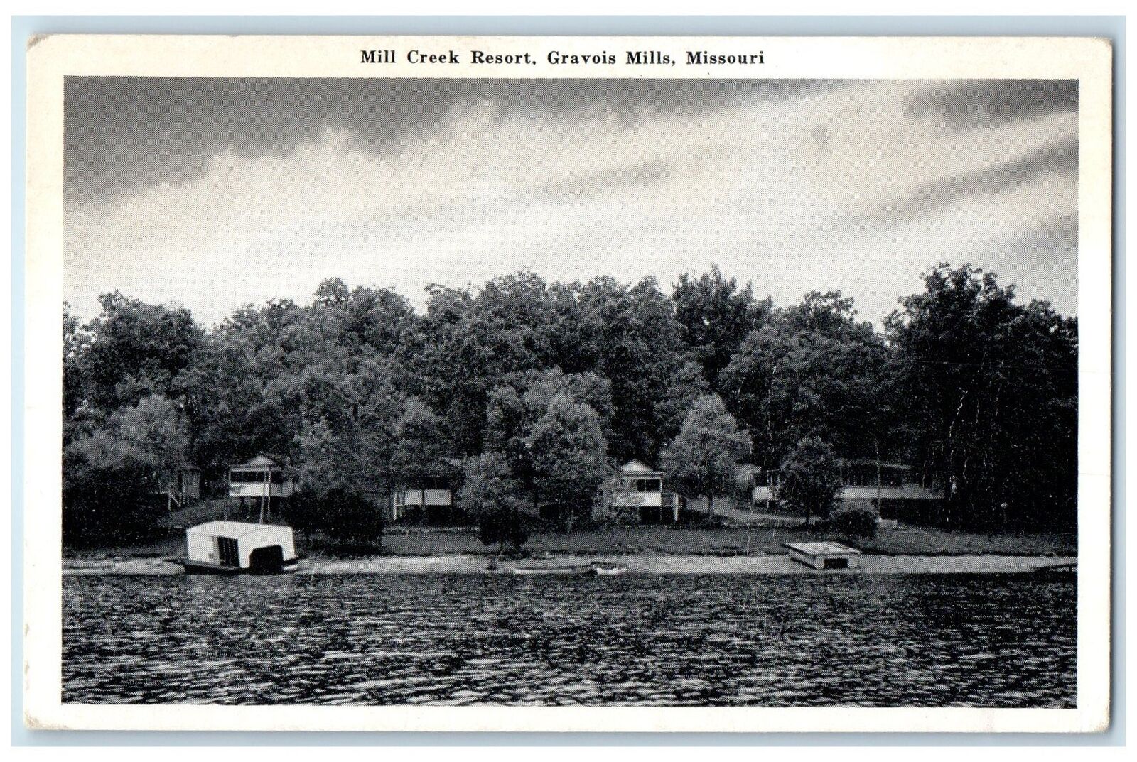 c1920\'s Mill Creek Resort Cottages Grove View Gravois Mills Missouri MO Postcard