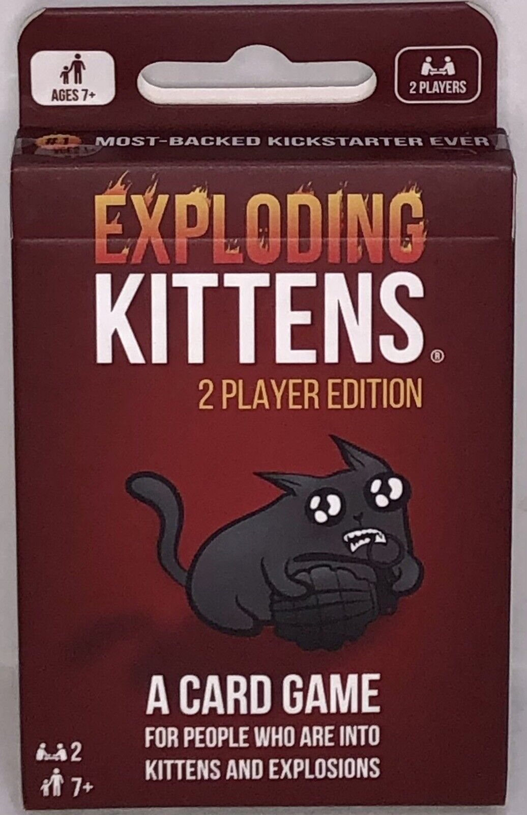 Exploding Kittens Card Game 2 Players Edition 32 Cards Fun On The Go Party Game