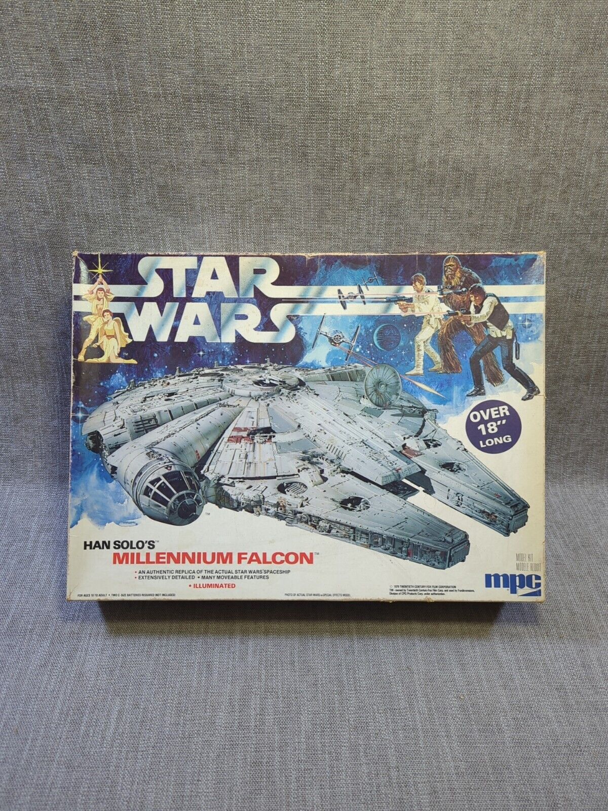 Star Wars 1979 Han Solo\'s Millennium Falcon MPC  #1-1925 Incomplete Parts Only 