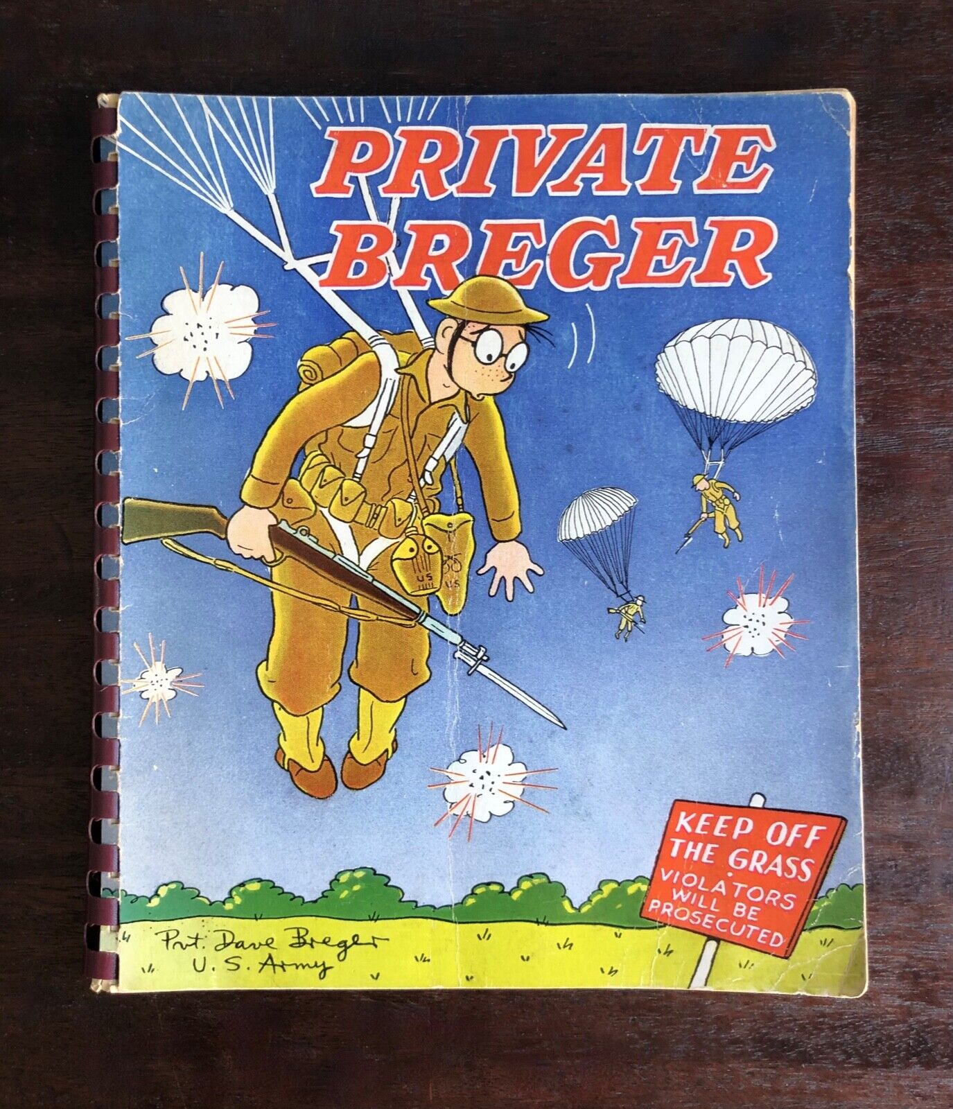 Vintage WW II Era Book: Private Breger (1943), Rand McNally