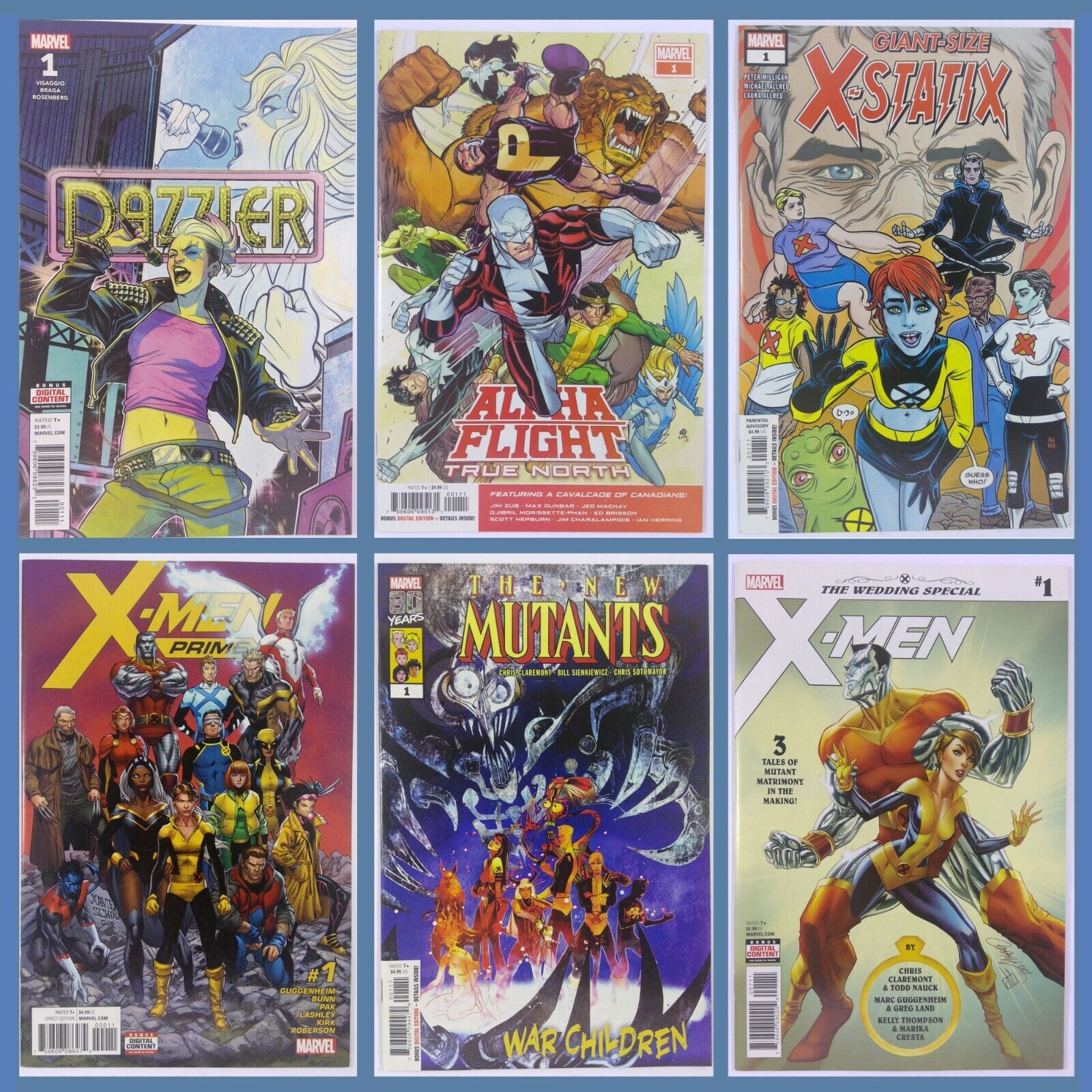 X-Men Specials (2017-2019) Dazzler New Mutants X-Statics | 7 Book Lot | Marvel