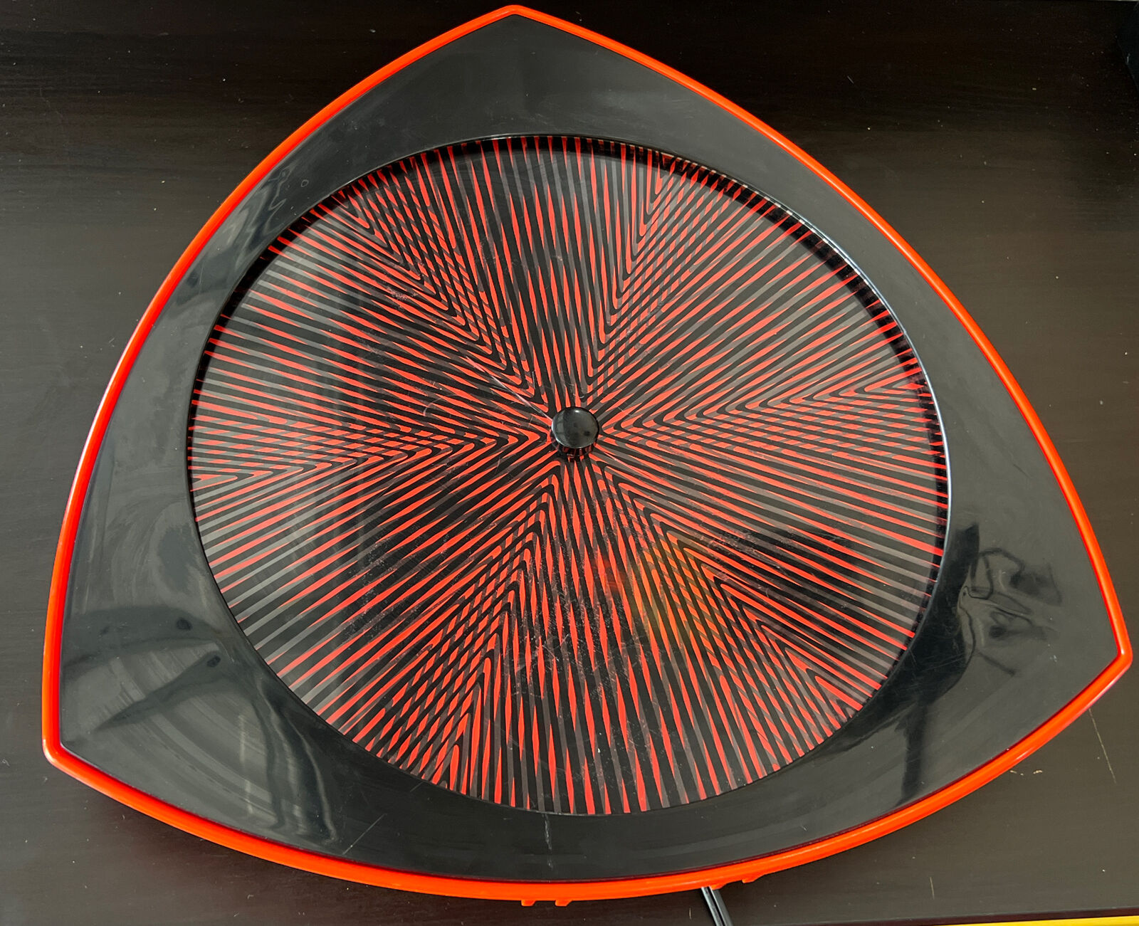 Vintage Rabbit Tanaka Retro Orange Psychedelic Optical Illusion Motion Wall Art