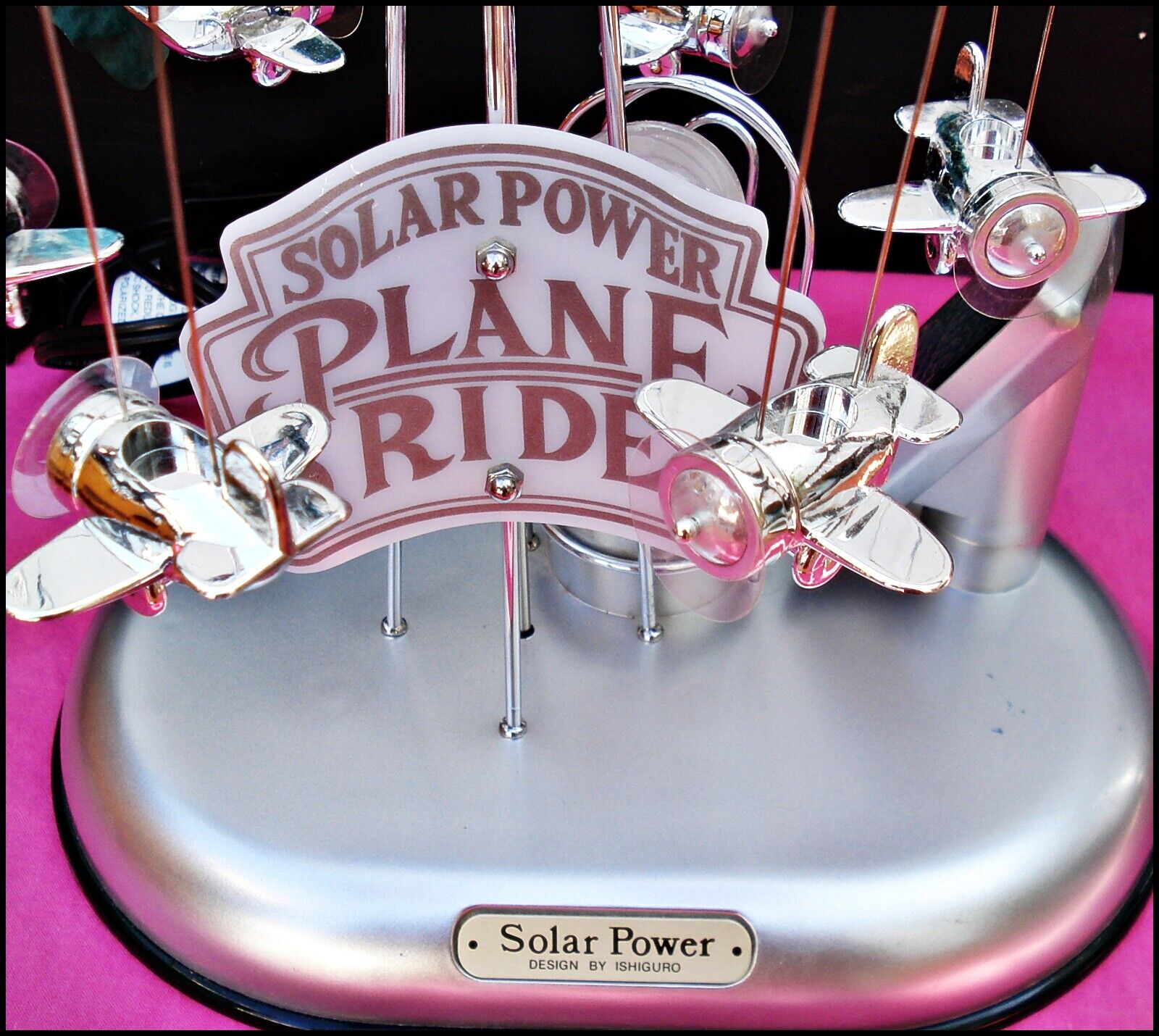 2004 SOLAR POWER or Electric PLANE RIDE by ISHIGURO Motion Lamp Night Light