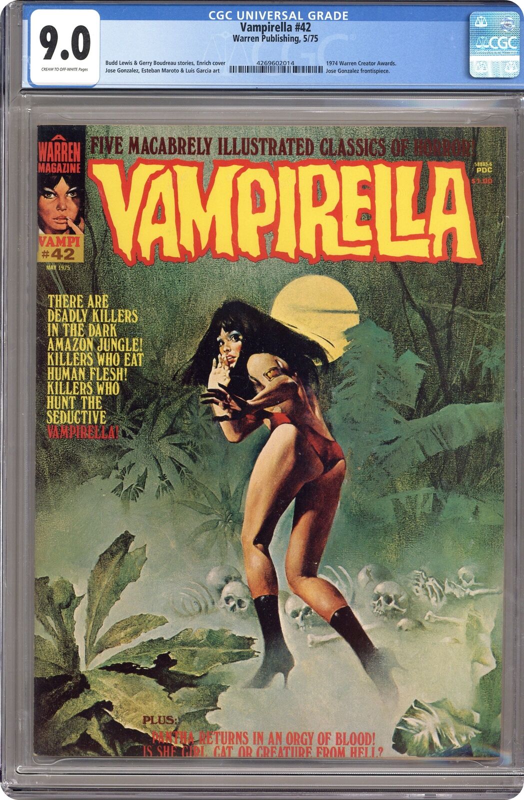 Vampirella #42 CGC 9.0 1975 4269602014