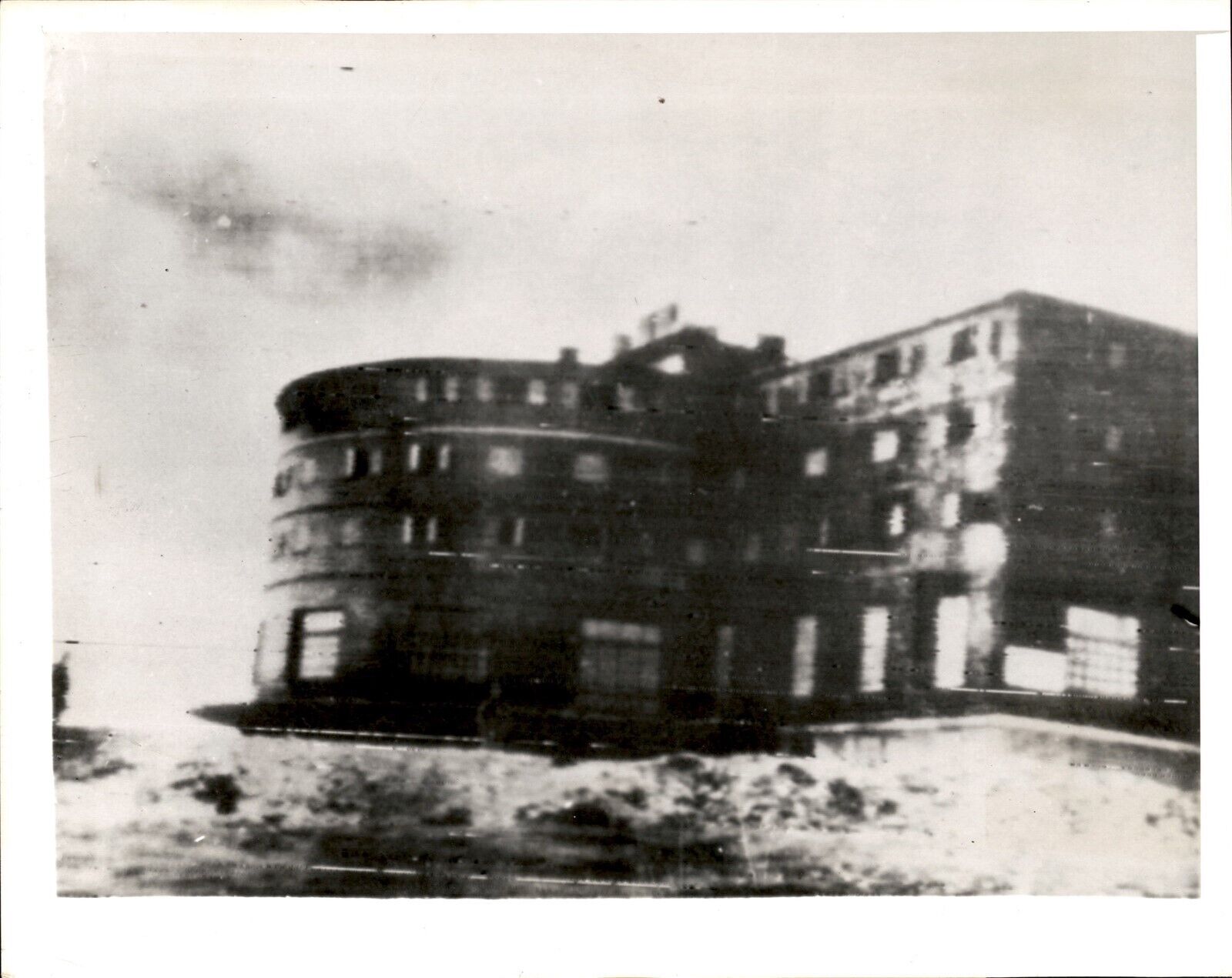 LG24 1943 ACME Wire Photo ITALY GRAN SASSO HOTEL WHERE MUSSOLINI WAS JAILBIRD