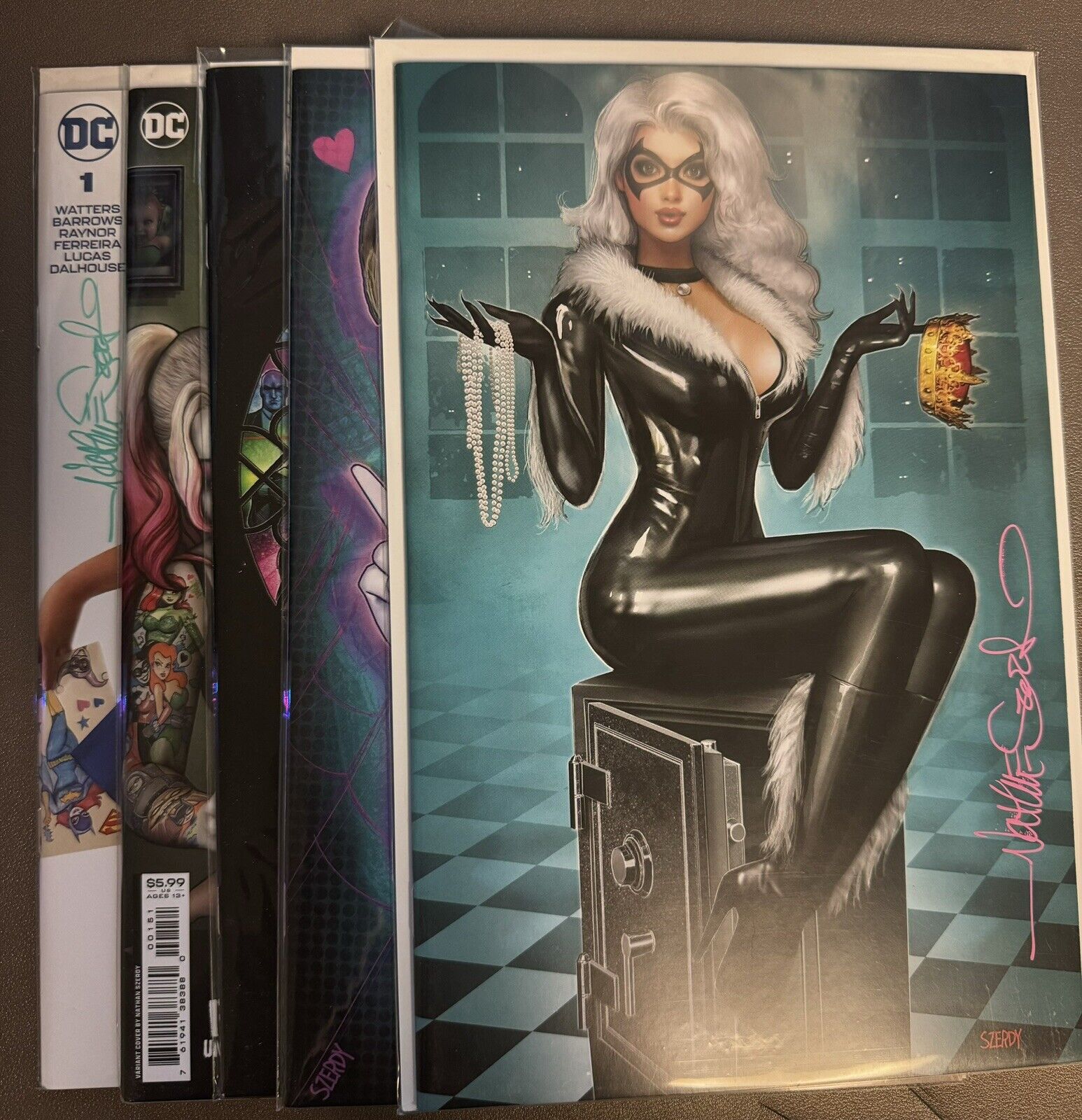 5 Szerdy Signed Comic Books Variants and Virgin Covers 