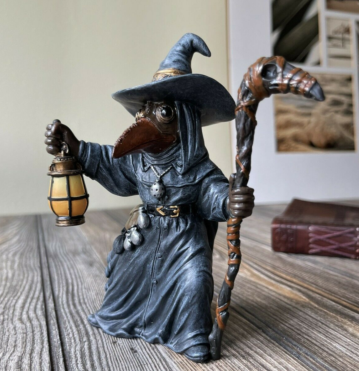 Custom Made Décor Wizard Miasma Plague Doctor Sculpture Figurine Statue Gift