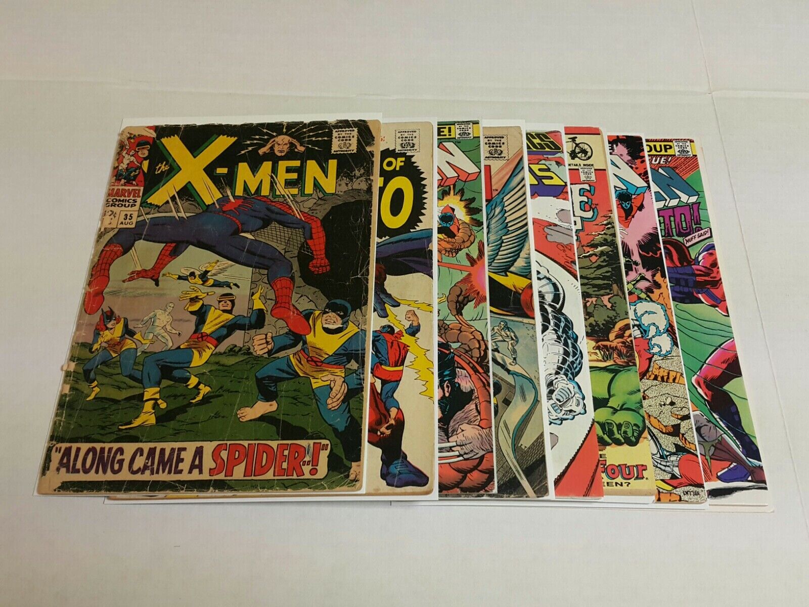 X-Men 35, (Marvel, Aug 1967), Silver, Bronze, Copper Comic Lot, 1st Prints