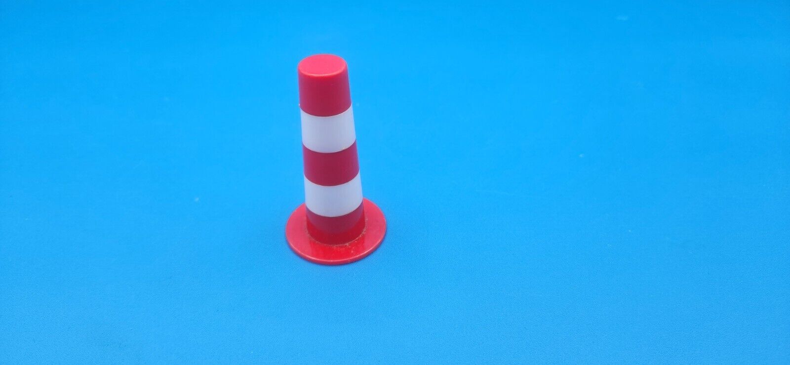 Vintage Toy Plastic Safety Traffic Cone Made In Hong Kong 2 1/2”