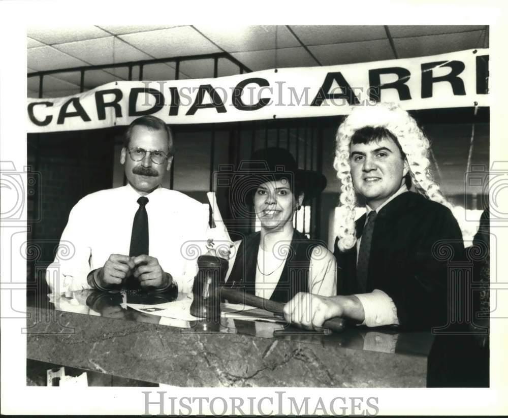 1992 Press Photo Heart Association Cardiac Arrest Fundraisers event, Texas