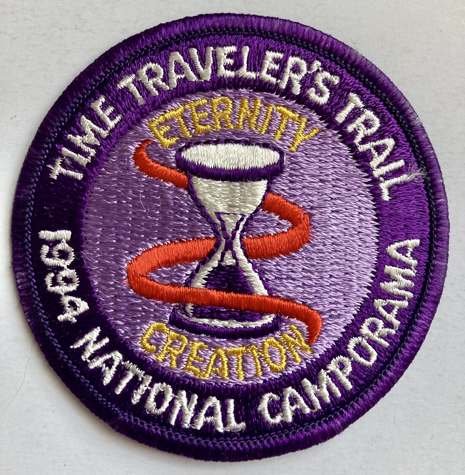 ROYAL RANGERS Patch 1994 National Camporama Time Travelers Trail Hour Glass