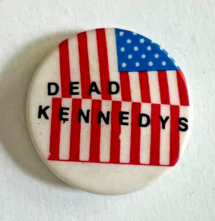 Dead Kennedys 1 inch Flag Pin Button Badge, Vintage Punk Rock, Jello Biafra #B